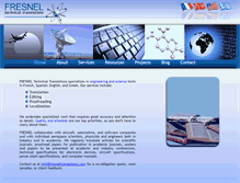 Tablet Screenshot of fresneltranslations.com